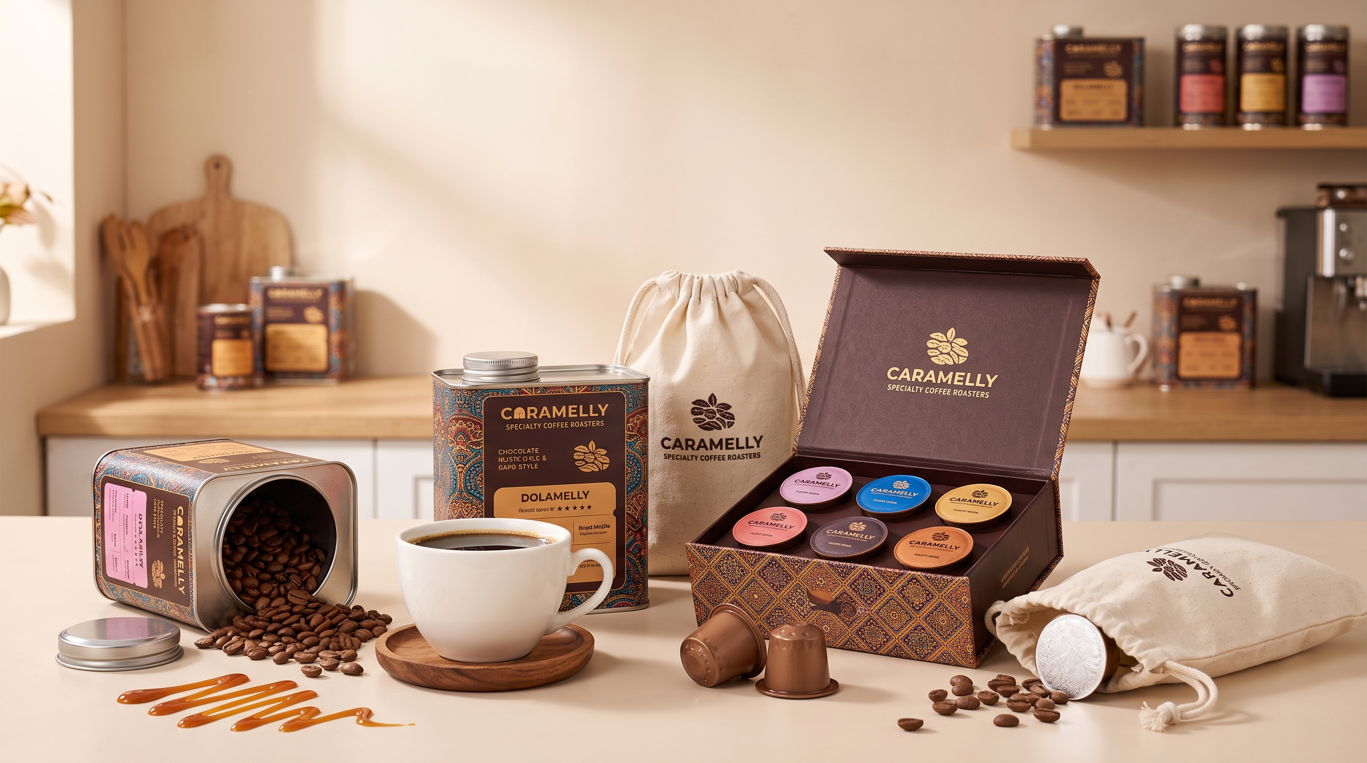 Caramelly's Coffee Comes With Packaging You'll Want to Keep