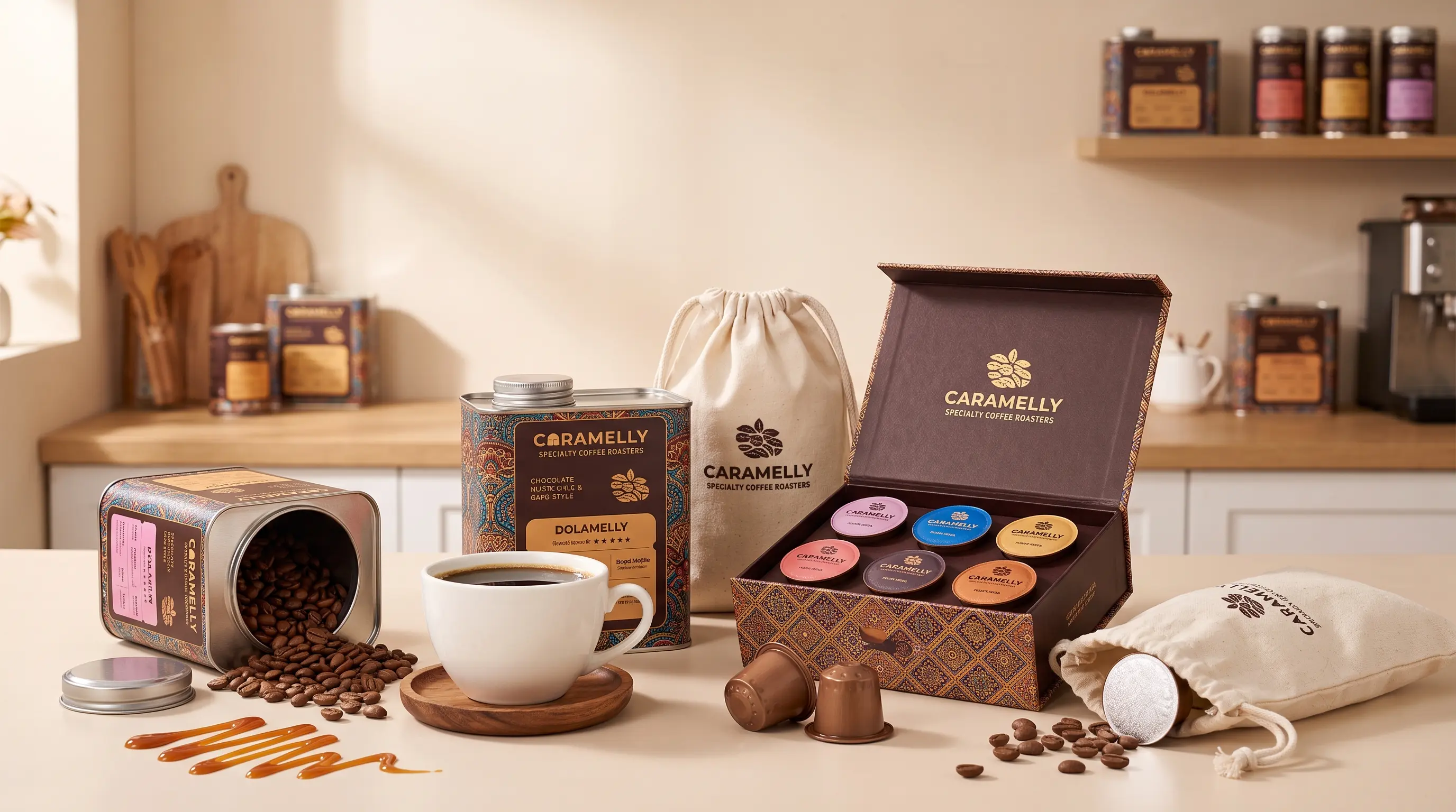 Caramelly's Coffee Comes With Packaging You'll Want to Keep