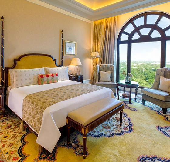 Maharaja Suite at The Leela Palace New Delhi, representing the luxury hotel group's Q1 FY27 growth in room rates, occupancy and profit.